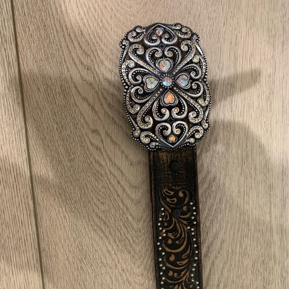 Brighton Rhinestone Dressy Western B I didn't say anything to him he just wenelt - Picture 2 of 5